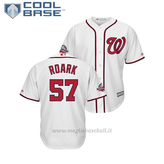 Maglia Baseball Uomo Washington Nationals Tanner Roark 2018 All Star Game Cool Base Bianco